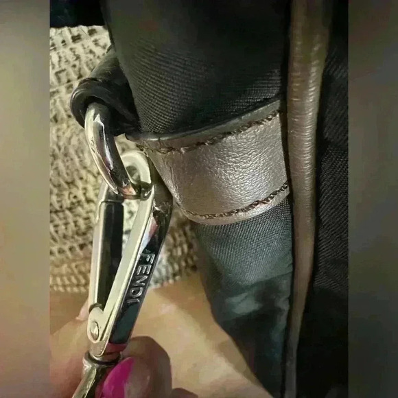 Authentic Fendi Black Forever Fendi East/West Messenger Bag w/COA - Picture 7 of 14